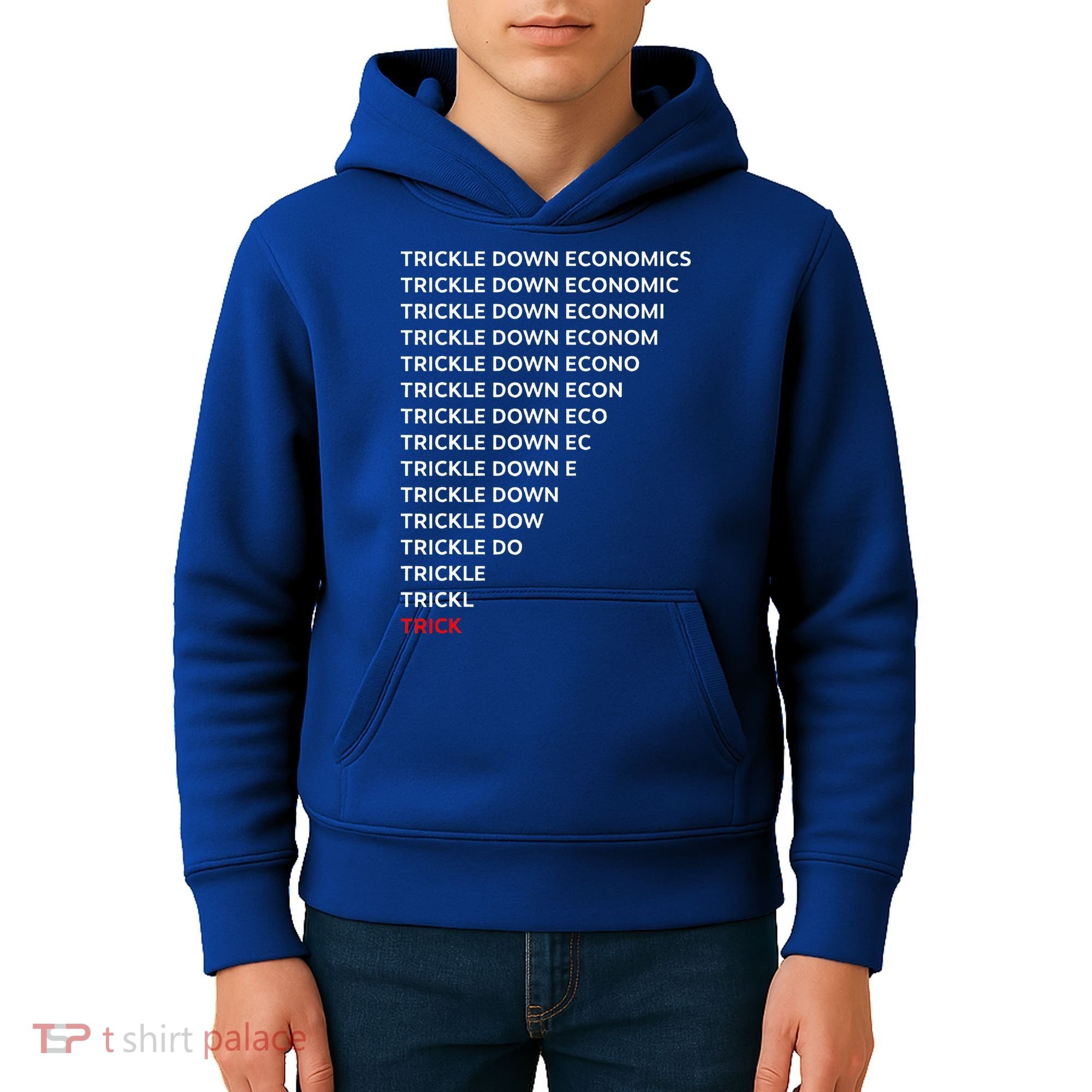 Trickle Down Economics Trick Kids Hoodie