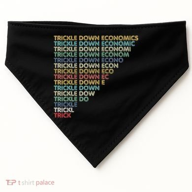 Trickle Down Economics Trick USA-Made Doggie Bandana