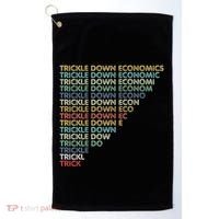 Trickle Down Economics Trick Golf Towel thumb 0