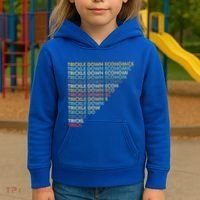 Trickle Down Economics Trick Kids Hoodie thumb 3