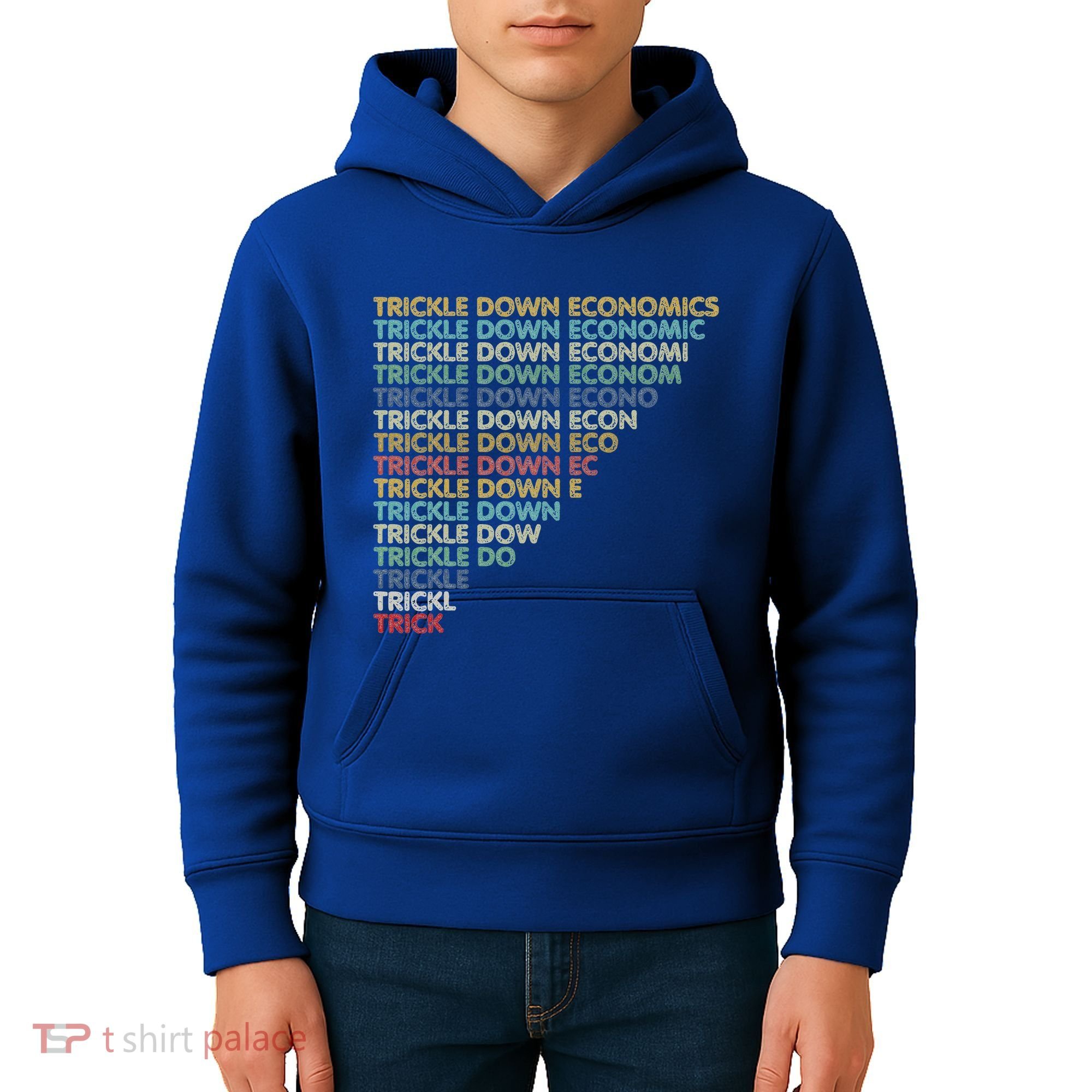 Trickle Down Economics Trick Kids Hoodie