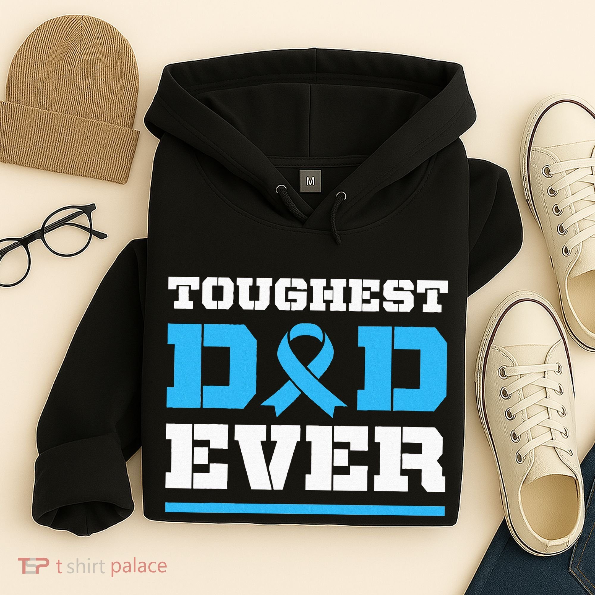 Toughest Dad Ever Prostate Cancer Awareness Support Hoodie