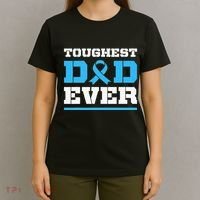 Toughest Dad Ever Prostate Cancer Awareness Support T-Shirt thumb 4