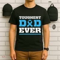 Toughest Dad Ever Prostate Cancer Awareness Support T-Shirt thumb 6