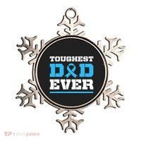Toughest Dad Ever Prostate Cancer Awareness Support Ornament thumb 0