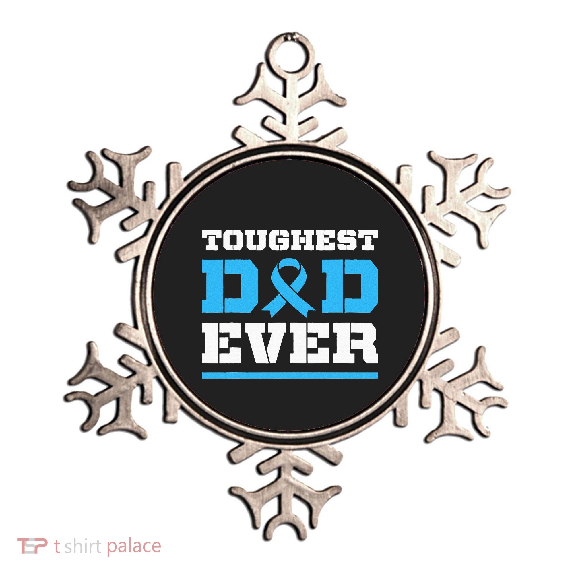 Toughest Dad Ever Prostate Cancer Awareness Support Ornament