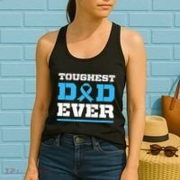 Toughest Dad Ever Prostate Cancer Awareness Support Women's Tank Top thumb 2