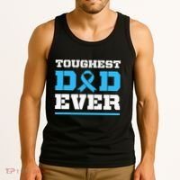 Toughest Dad Ever Prostate Cancer Awareness Support Tank Top thumb 3