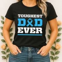 Toughest Dad Ever Prostate Cancer Awareness Support Women's T-Shirt thumb 2