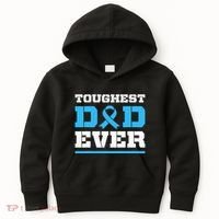 Toughest Dad Ever Prostate Cancer Awareness Support Kids Hoodie thumb 0