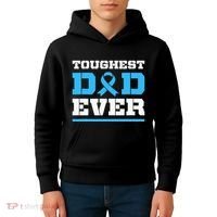 Toughest Dad Ever Prostate Cancer Awareness Support Kids Hoodie thumb 4