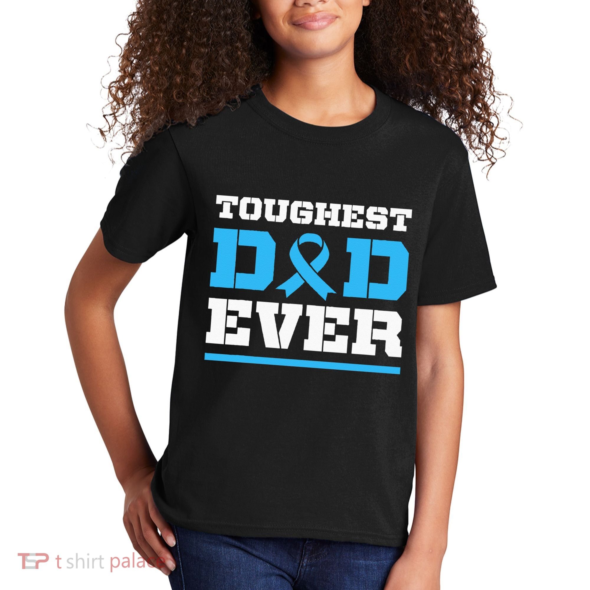 Toughest Dad Ever Prostate Cancer Awareness Support Kids T-Shirt
