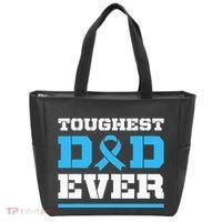 Toughest Dad Ever Prostate Cancer Awareness Support Tote Bag thumb 0