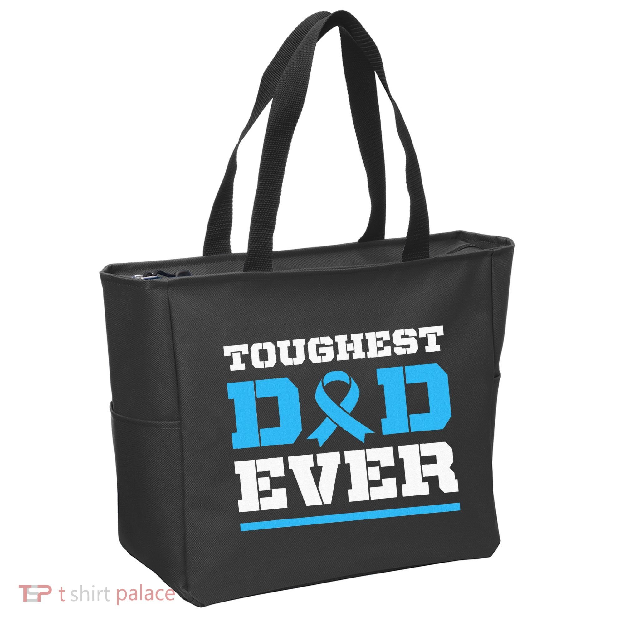 Toughest Dad Ever Prostate Cancer Awareness Support Tote Bag