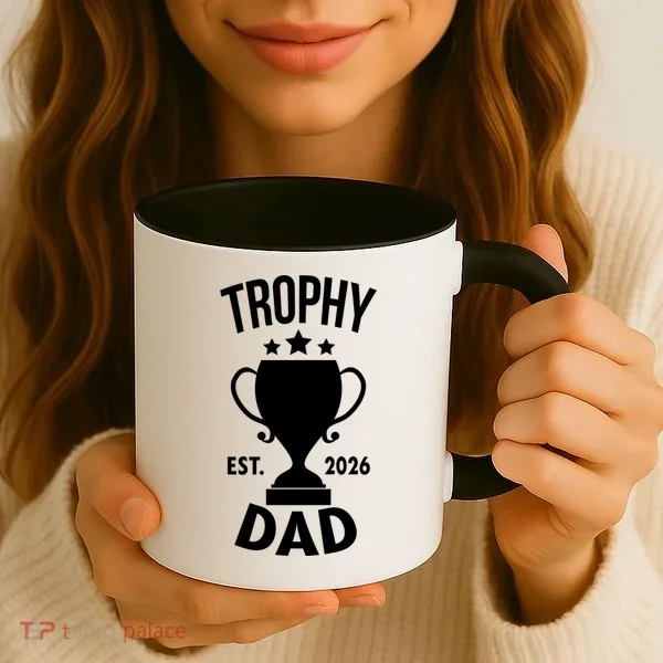 Trophy Dad Est 2026 Coffee Mug
