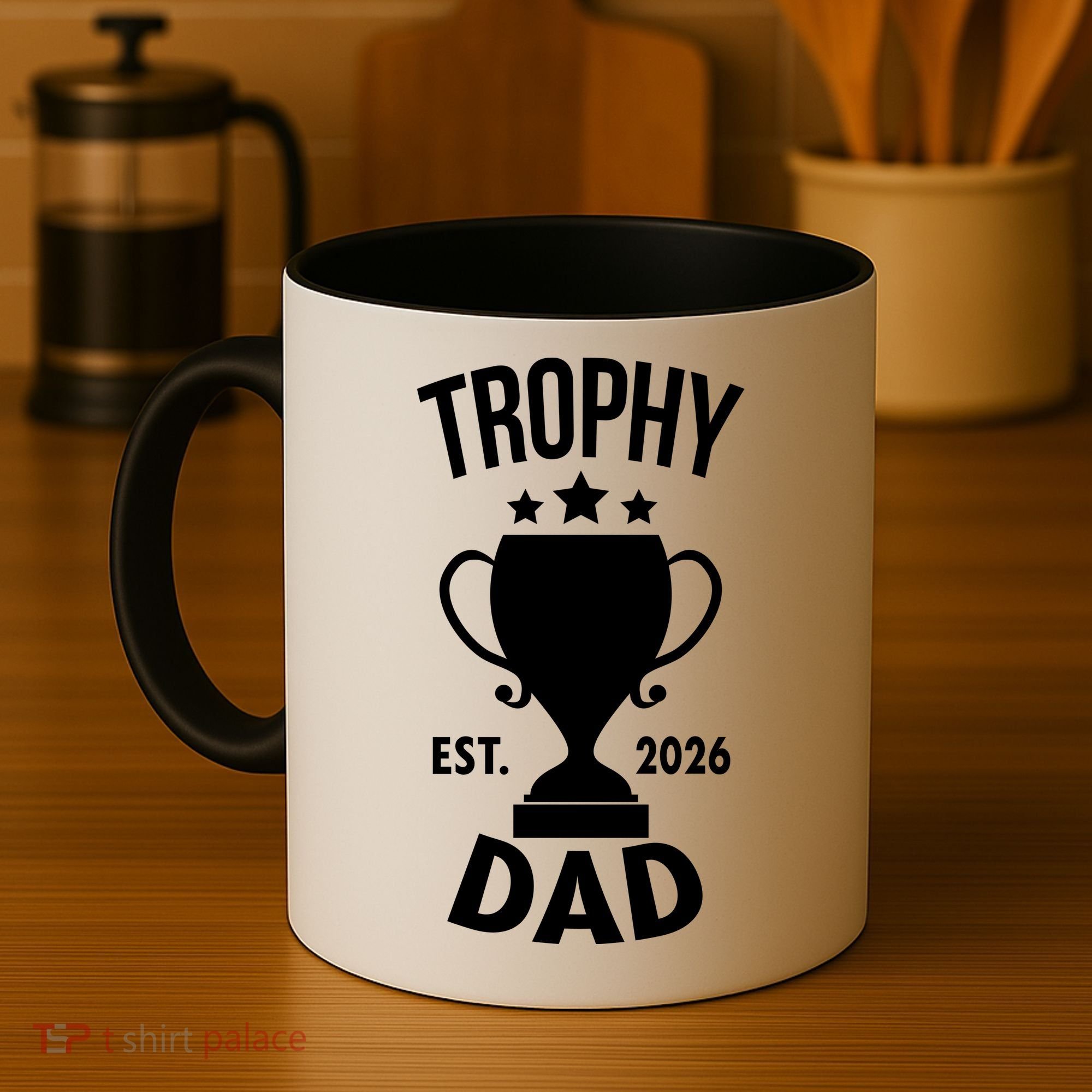 Trophy Dad Est 2026 Coffee Mug