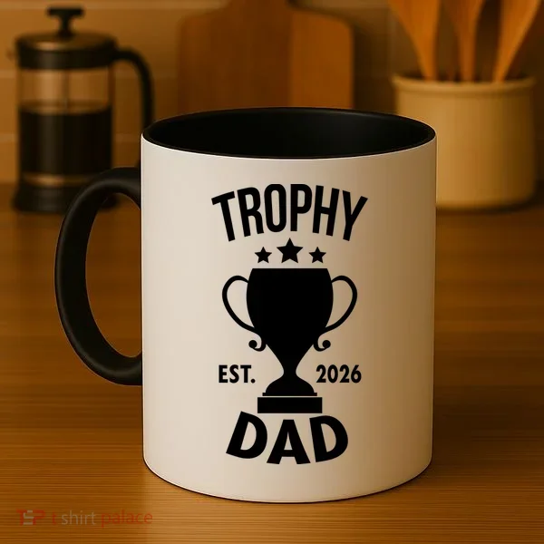 Trophy Dad Est 2026 Coffee Mug