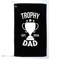 Trophy Dad Est 2026 Golf Towel thumb 0