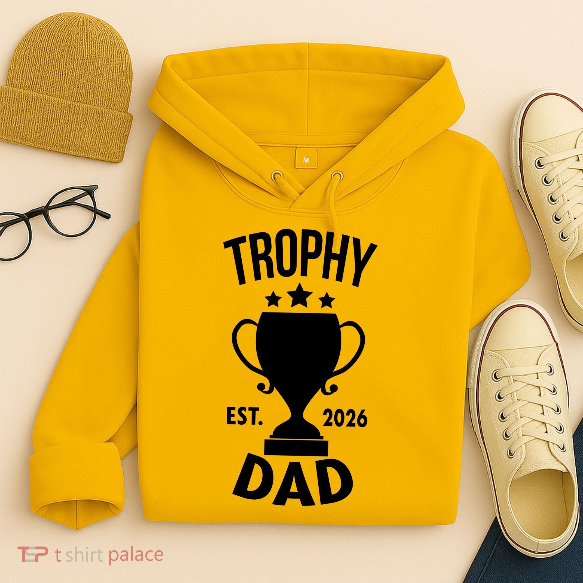 Trophy Dad Est 2026 Hoodie