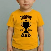 Trophy Dad Est 2026 Toddler T-Shirt thumb 2