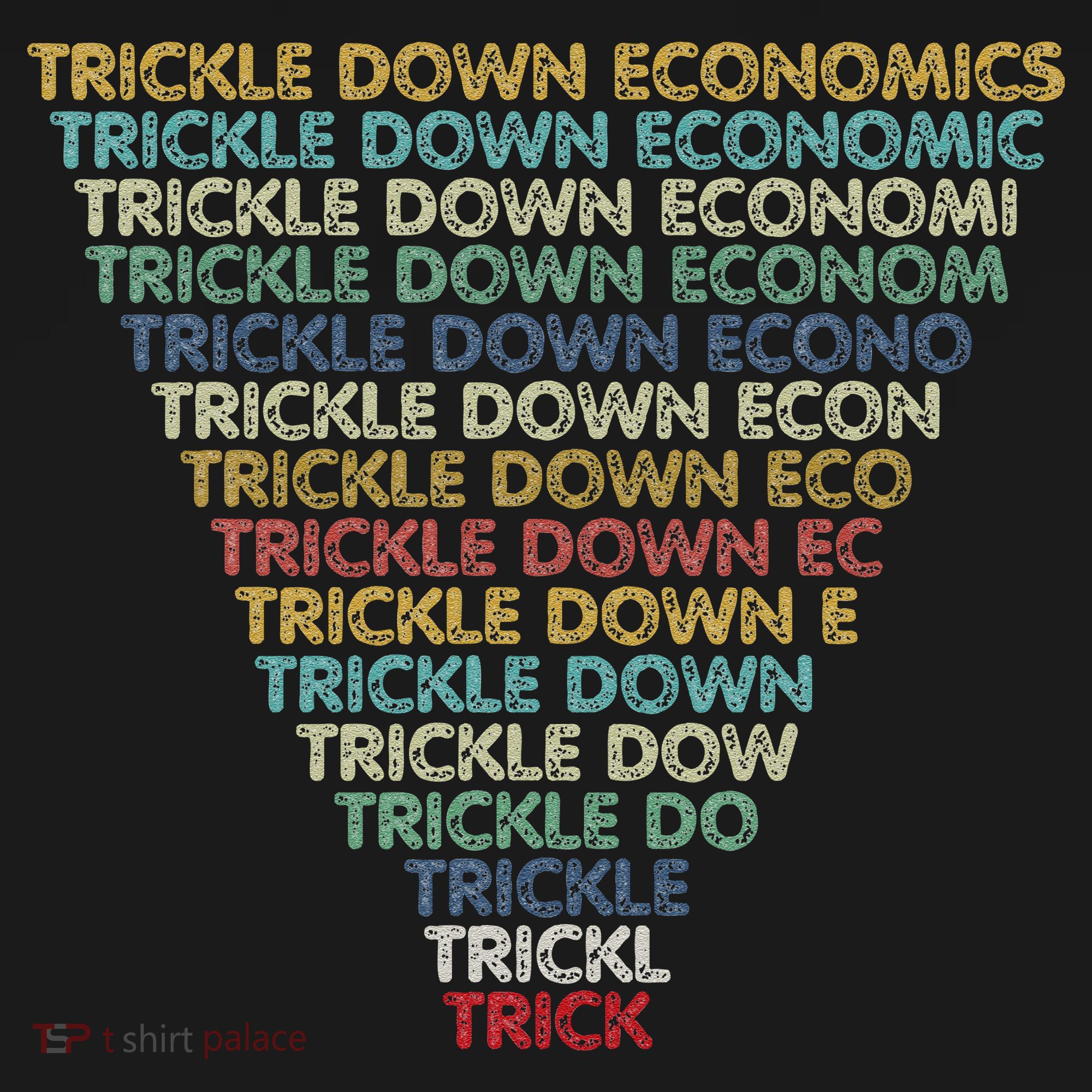 Trickle Down Economics Trick Funny Economic Sarcastic Humor Women's Hoodie