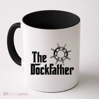 The Dockfather Funny Boating Fishing Boat Dad Captain Boater Meaningful Gift Coffee Mug thumb 0