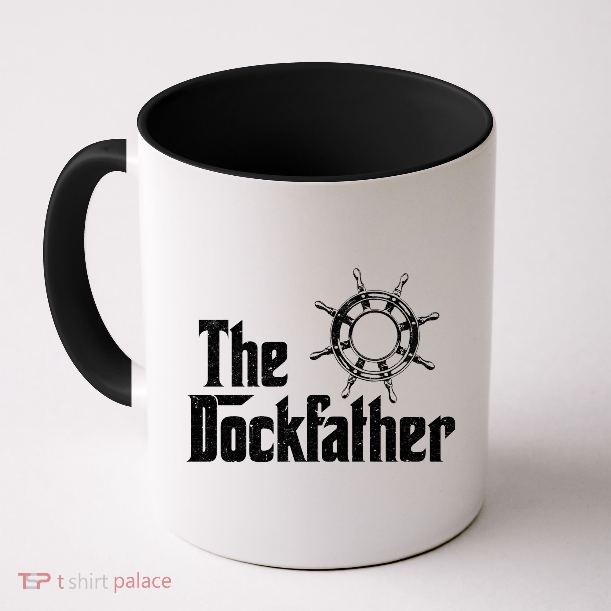 The Dockfather Funny Boating Fishing Boat Dad Captain Boater Meaningful Gift Coffee Mug