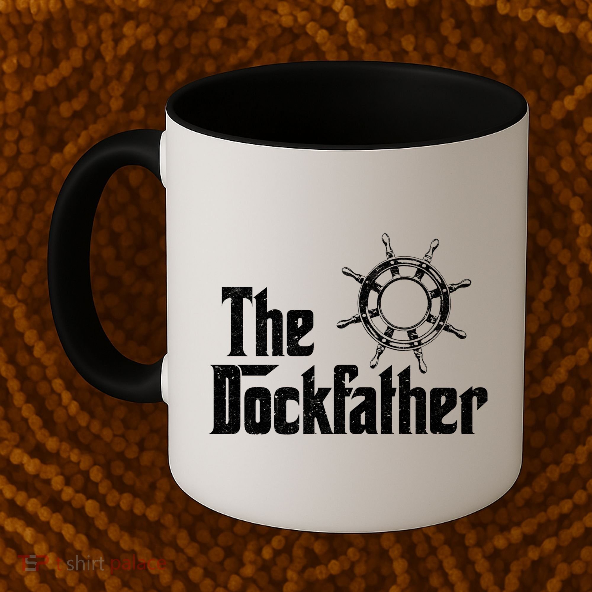 The Dockfather Funny Boating Fishing Boat Dad Captain Boater Meaningful Gift Coffee Mug