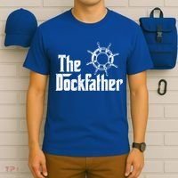 The Dockfather Funny Boating Fishing Boat Dad Captain Boater Meaningful Gift T-Shirt thumb 6