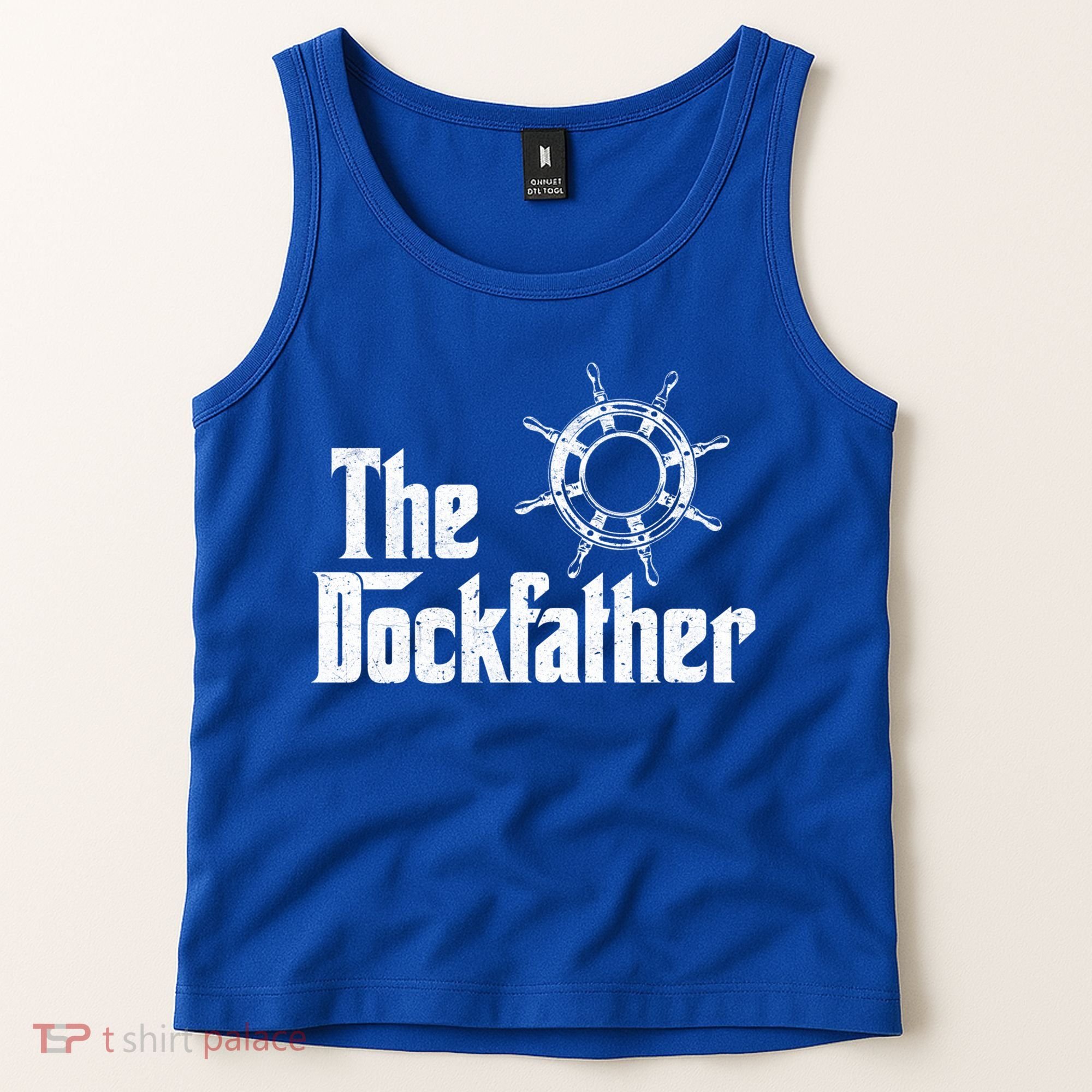 The Dockfather Funny Boating Fishing Boat Dad Captain Boater Meaningful Gift Tank Top