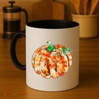 Tie Dye Fall Autumn Pumpkins Coffee Mug thumb 4