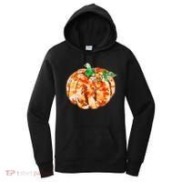 Tie Dye Fall Autumn Pumpkins Women's Hoodie thumb 0