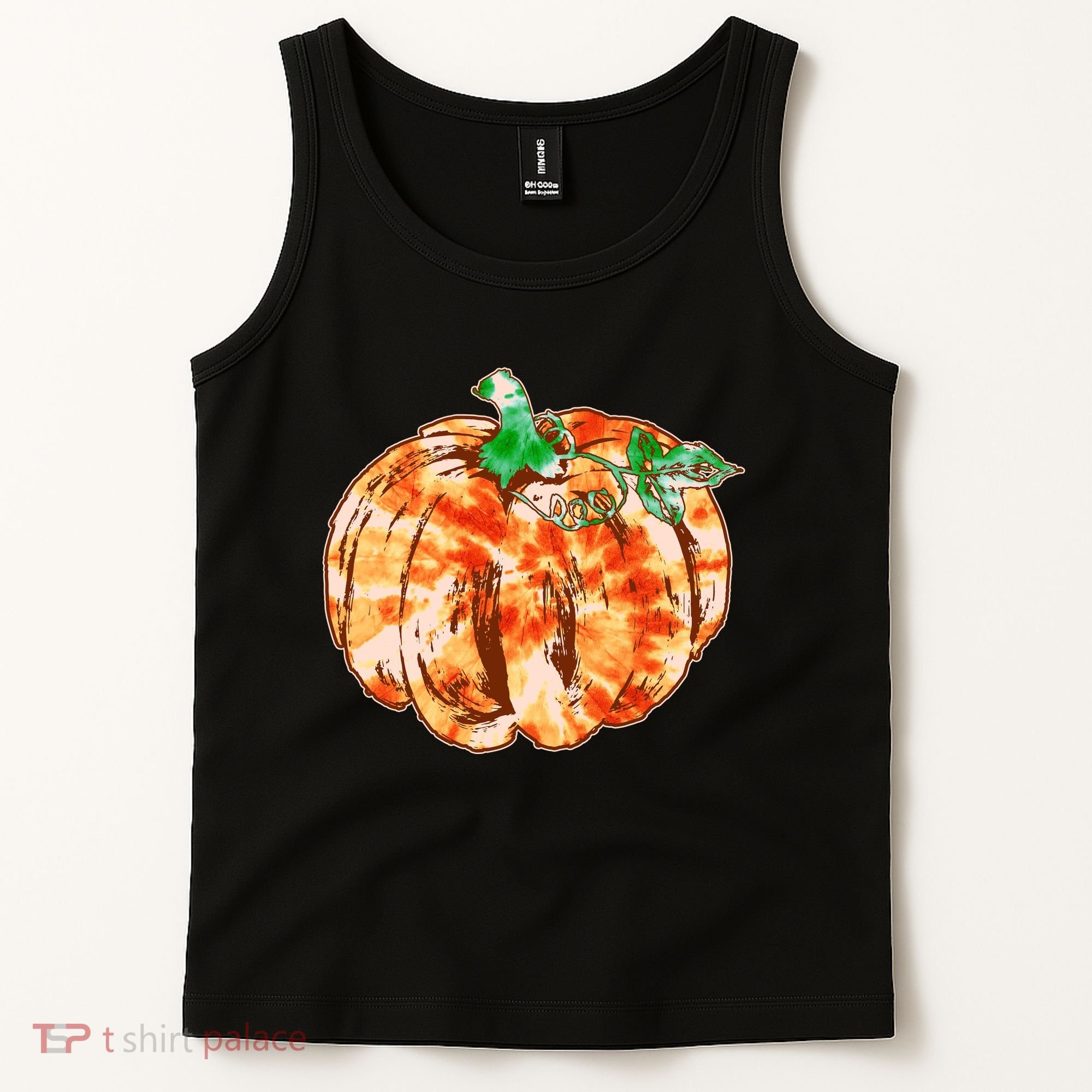 Tie Dye Fall Autumn Pumpkins Tank Top