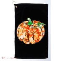 Tie Dye Fall Autumn Pumpkins Golf Towel thumb 0