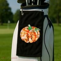 Tie Dye Fall Autumn Pumpkins Golf Towel thumb 2