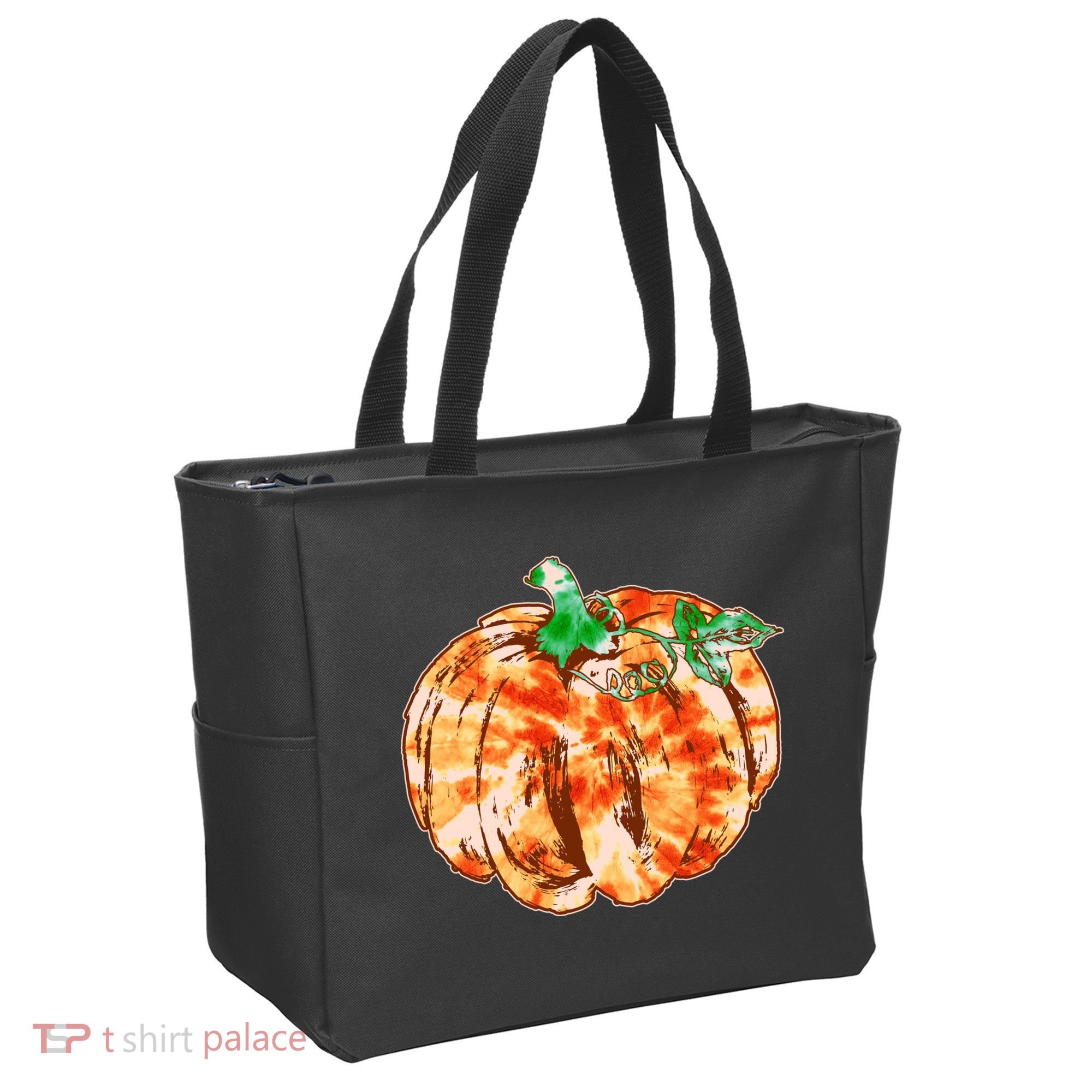 Tie Dye Fall Autumn Pumpkins Tote Bag
