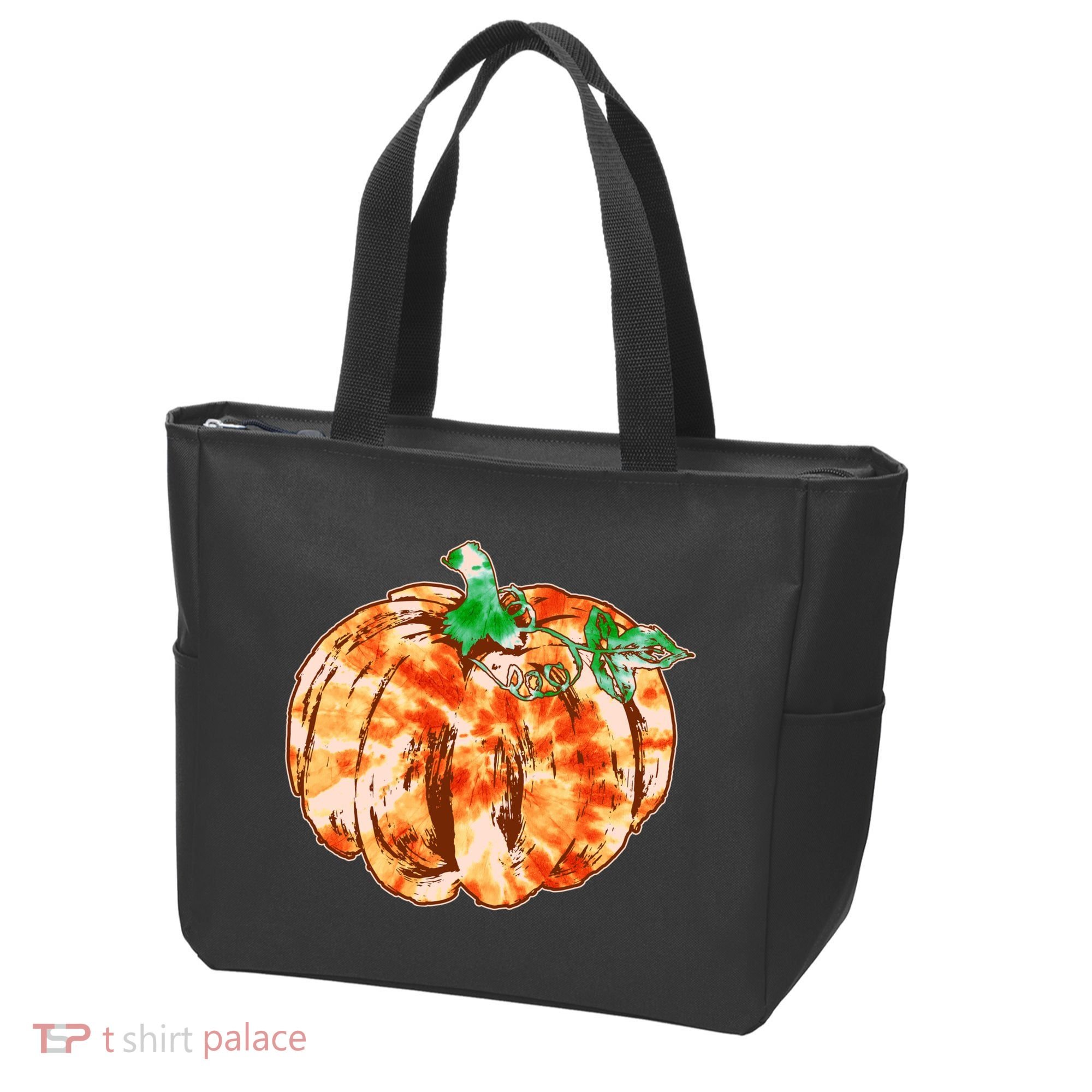 Tie Dye Fall Autumn Pumpkins Tote Bag