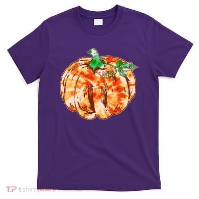Tie Dye Fall Autumn Pumpkins T-Shirt