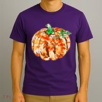 Tie Dye Fall Autumn Pumpkins T-Shirt thumb 3
