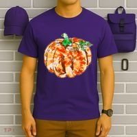 Tie Dye Fall Autumn Pumpkins T-Shirt thumb 6