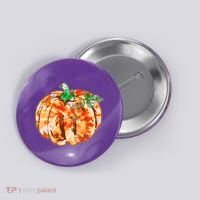 Tie Dye Fall Autumn Pumpkins Button thumb 0
