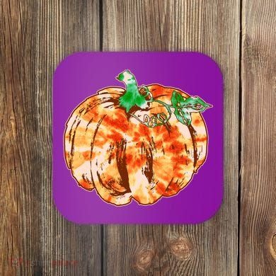 Tie Dye Fall Autumn Pumpkins Coaster
