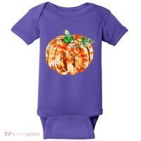 Tie Dye Fall Autumn Pumpkins Baby Bodysuit thumb 0