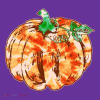 Tie Dye Fall Autumn Pumpkins Baby Bodysuit thumb 2