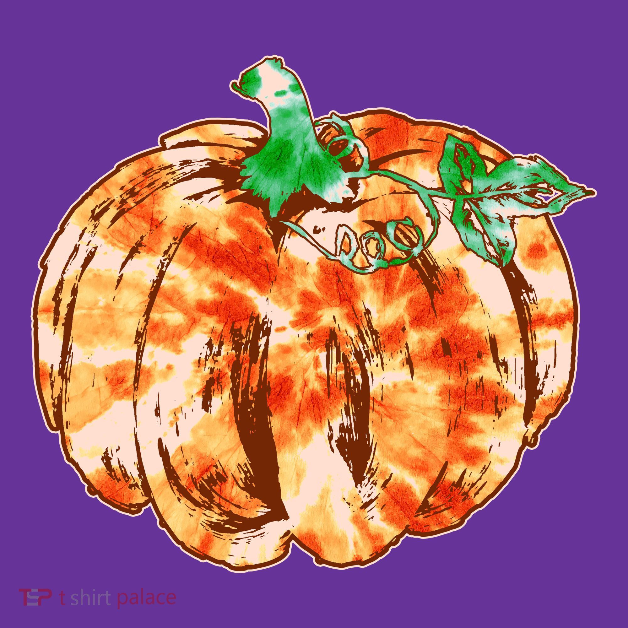 Tie Dye Fall Autumn Pumpkins Baby Bodysuit