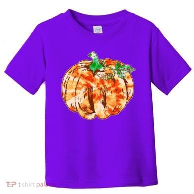Tie Dye Fall Autumn Pumpkins Toddler T-Shirt