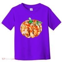 Tie Dye Fall Autumn Pumpkins Toddler T-Shirt thumb 0