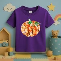 Tie Dye Fall Autumn Pumpkins Toddler T-Shirt thumb 3