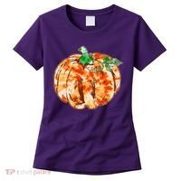 Tie Dye Fall Autumn Pumpkins Women's T-Shirt thumb 0