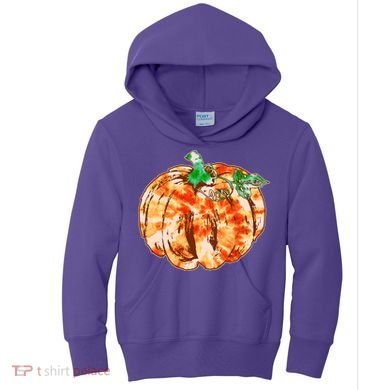 Tie Dye Fall Autumn Pumpkins Kids Hoodie